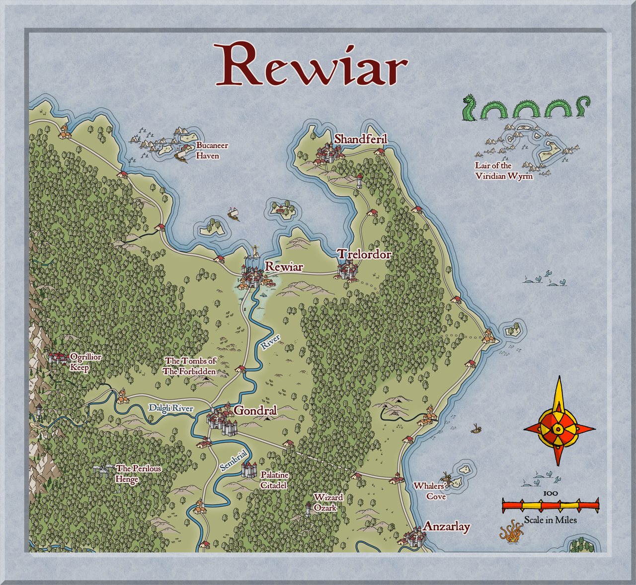 Nibirum Map: rewiar region by Quenten Walker
